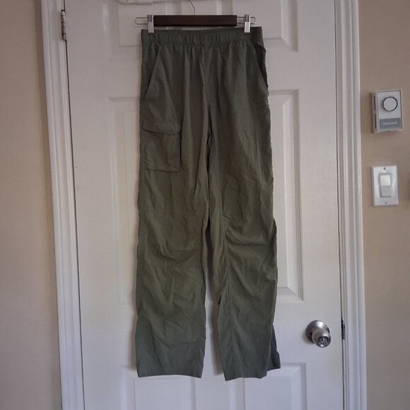 Columbia Boy's Youth Size L (14/16) Olive Green Omni-Shade Hiking Nylon Pants - Picture 2 of 13